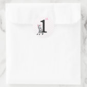 1. Geburtstag Runder Aufkleber (Tasche)