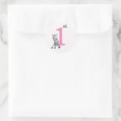 1. Geburtstag Runder Aufkleber (Tasche)