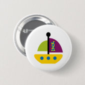 1. Geburtstag Sailboat Button (Vorne & Hinten)