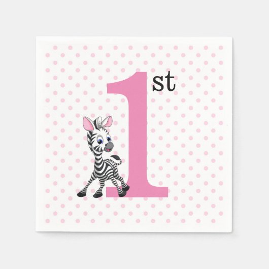 1. Geburtstag Serviette (Vorderseite)