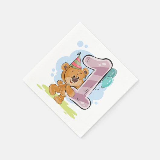 1. Geburtstag Serviette (Ecke)