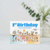 1. Geburtstag SoCal Ankündigungspostkarte (Stehend Vorderseite)