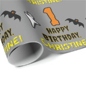 1. Geburtstag: Spooky Halloween Thema + Individuel Geschenkpapier (Rolleneckpunkt)