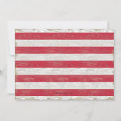 1. Geburtstag Sportfußball Rustikales Rotes Foto Einladung (Rückseite)