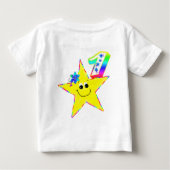 1. Geburtstag Star Baby T-shirt (Rückseite)