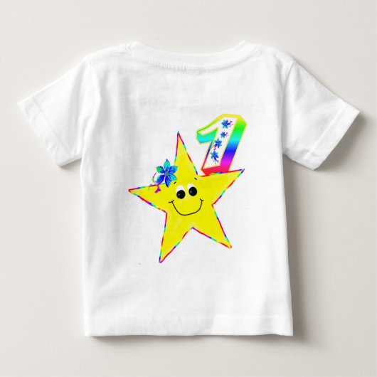 1. Geburtstag Star Baby T-shirt (Rückseite)