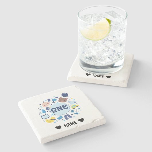 1. Geburtstag Steinuntersetzer (Seitenansicht)