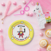 1. Geburtstag Super Boy Cartoon Niedliches Party P Pappteller (Party)