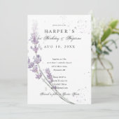 1. Geburtstag Taufe Blume Einladung (Stehend Vorderseite)