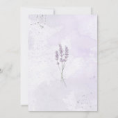 1. Geburtstag Taufe Blume Einladung (Rückseite)