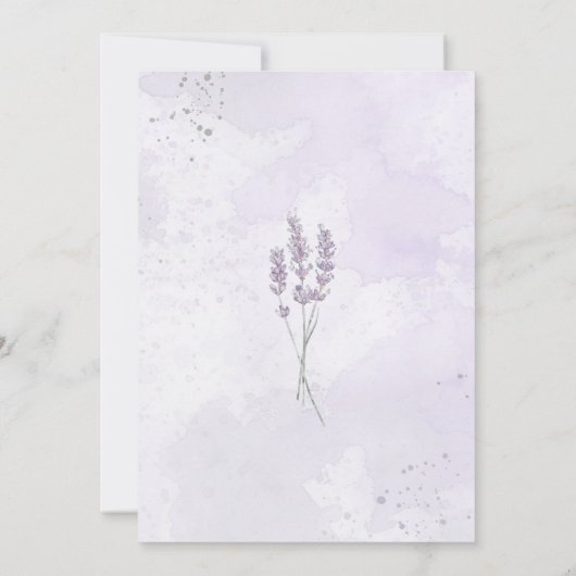 1. Geburtstag Taufe Blume Einladung (Rückseite)