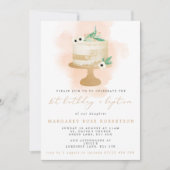 1. Geburtstag & Taufe des Mädchens Einladung (Vorderseite)