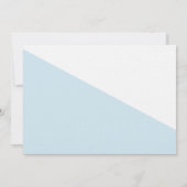 1. Geburtstag Taufe Foto Blue Gold Glitte Custom Einladung (Rückseite)