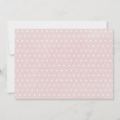 1. Geburtstag Taufe Rosa Gold Text Foto Cross Einladung (Rückseite)