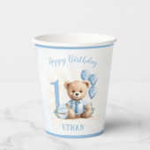1. Geburtstag Teddy Bären Party Paper Cups Pappbecher (Vorderseite)