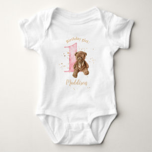 1. Geburtstag Teddy Bear Baby Bodysuit Strampler