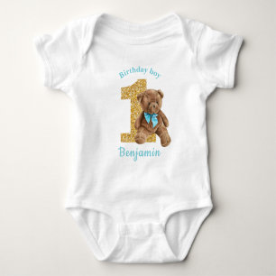 1. Geburtstag Teddy Bear Baby Bodysuit Strampler