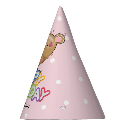 1. Geburtstag Teddy Bear Custom Partyhütchen (Rechts)