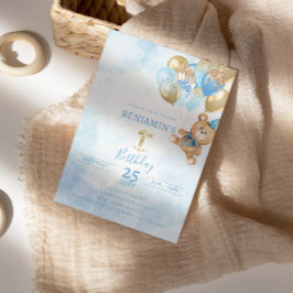 1. Geburtstag Teddy Bear Geburtstag Einladung