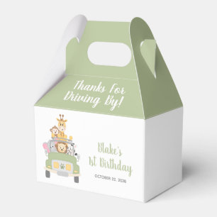 1. Geburtstag Tiersafari Danke fürs Fahren Geschenkschachtel