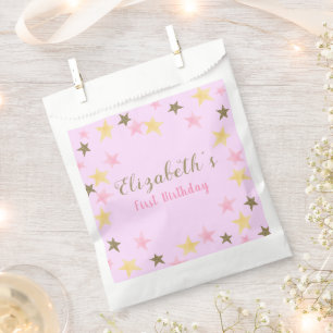 1. Geburtstag Twinkle Little Star Pink Girl Geschenktütchen