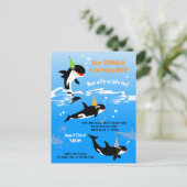 1. Geburtstag unter dem Mädelmädchen Einladungspostkarte (Stehend Vorderseite)