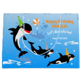 1. Geburtstag unter dem Mädelmädchen Große Geschenktüte (Vorderseite)