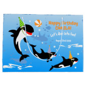 1. Geburtstag unter dem Mädelmädchen Große Geschenktüte (Rückseite)