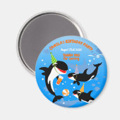1. Geburtstag unter dem Mädelmädchen Magnet (Vorderseite/Rückseite)