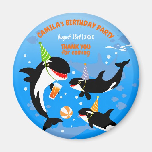 1. Geburtstag unter dem Mädelmädchen Magnet (Vorne)