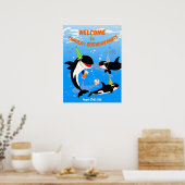 1. Geburtstag unter dem Mädelmädchen Poster (Küche)