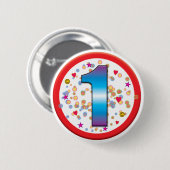 1. Geburtstag v2 Button (Vorne & Hinten)