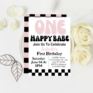 1. Geburtstag von Babe Custom Girl Einladung