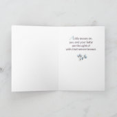 1. Geburtstag von Loss Watercolor Florals Karte (Innenseite)