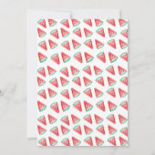 1. Geburtstag Watermelon Geburtstag Einladungen (Rückseite)