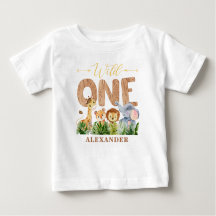 1. Geburtstag Wild One Jungle Baby T - Shirt