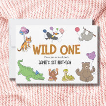1. Geburtstag Wild One Jungle Safari Tiere