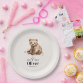 1. Geburtstag Wild One tragen modernes, elegantes Pappteller (Party)