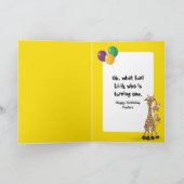 1. Geburtstag Wildtiere Babys Karte (Innenseite)