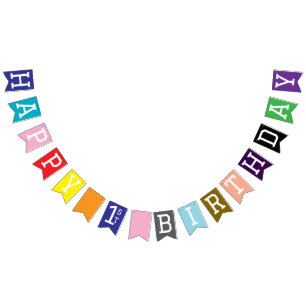 1. Geburtstag Wimpelkette