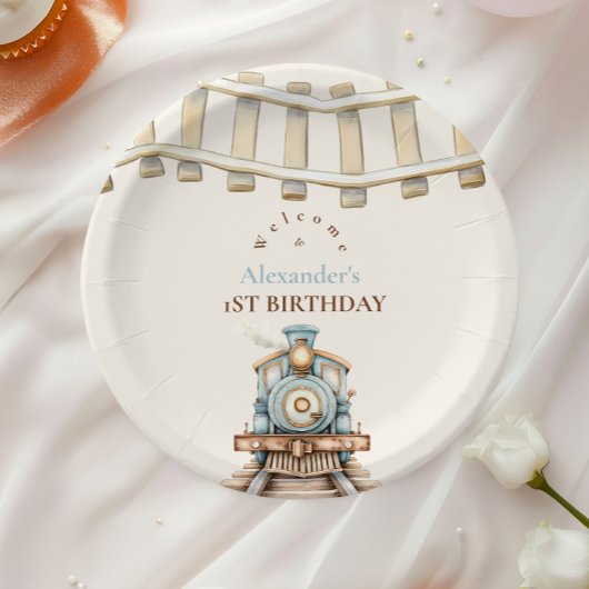 1. Geburtstag Zug Pappteller