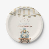 1. Geburtstag Zug Pappteller (Vorderseite)