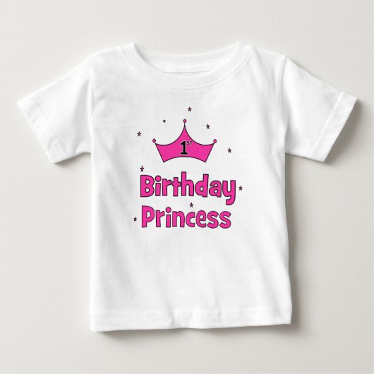 1. GeburtstagPrinzessin Baby T-shirt (Vorderseite)