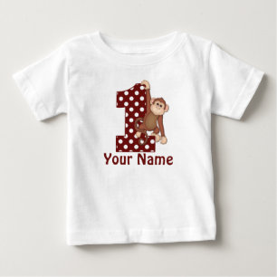 1. Geburtstags-Affe-T - Shirt