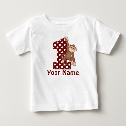 1. Geburtstags-Affe-T - Shirt (Vorderseite)