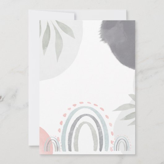 1. Geburtstags-Babyshaar Einladung (Rückseite)