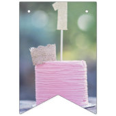 1. Geburtstags-Foto-stellen erstes Baby-Party Sie Wimpelkette (Erste Fahne)