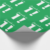 1. Geburtstags-individueller Name KELLY GRÜNES Geschenkpapier (Ecke)
