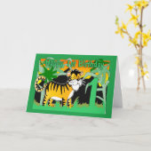 1. Geburtstags-Karte - Tiger Karte (Gelbe Blume)