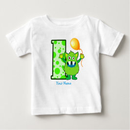 1. Geburtstags-Monster-Gewohnheit Baby T-shirt